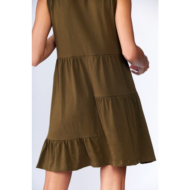 Thumbnail of Josephine Tiered Dress - Olive image