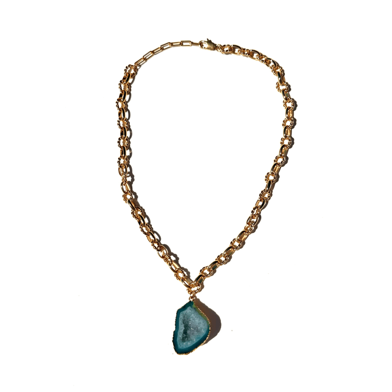 Green crystal pendant outlet
