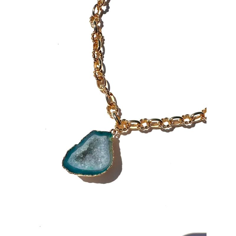 Green store crystal pendant