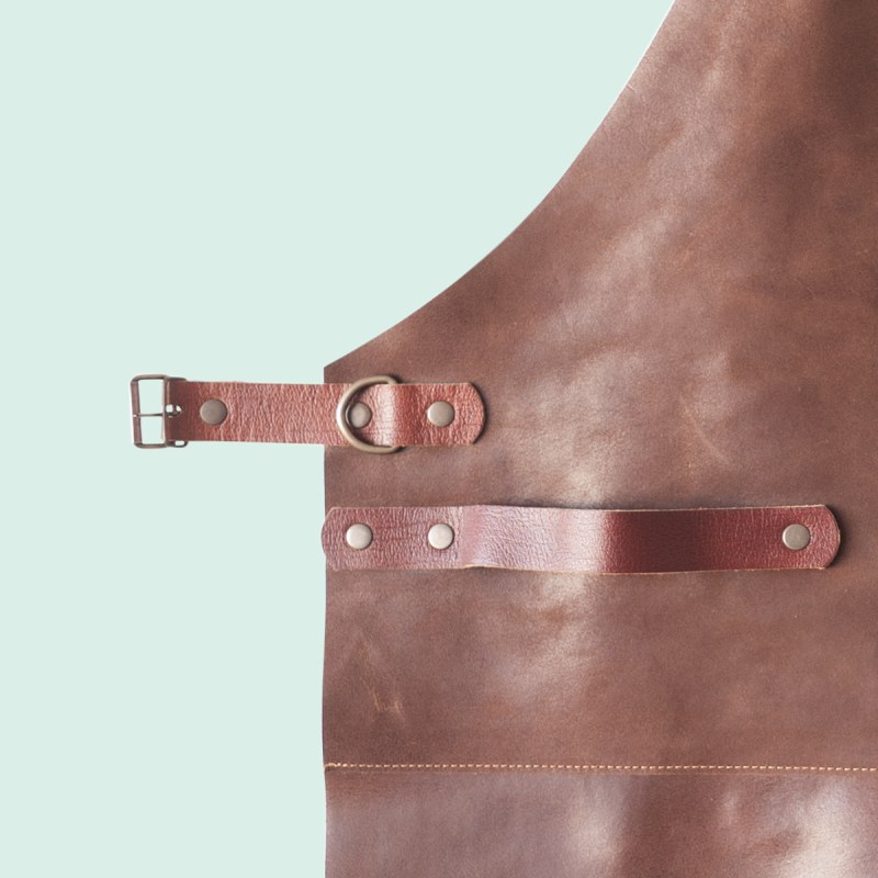 Thumbnail of Premium Genuine Leather Apron - Cognac B image