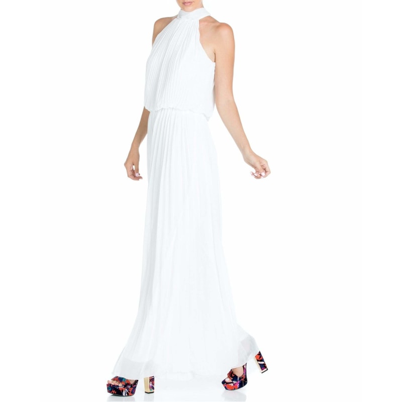 Thumbnail of Wild Orchid Pleat Jumpsuit - White image