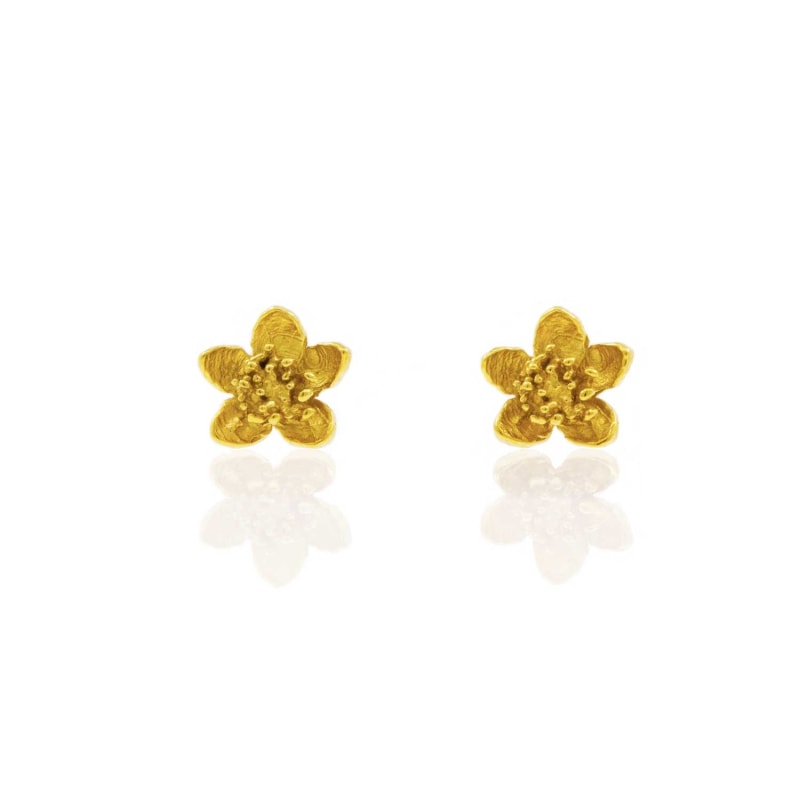 Thumbnail of Cherry Blossom Earrings – Gold image