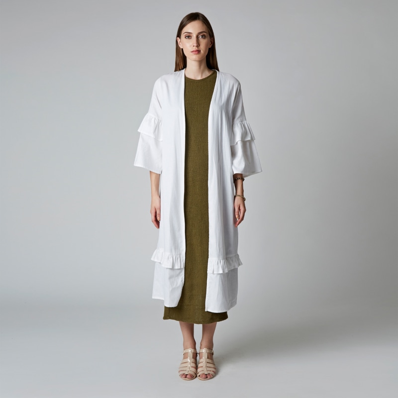 Thumbnail of The Avira Kimono In White image