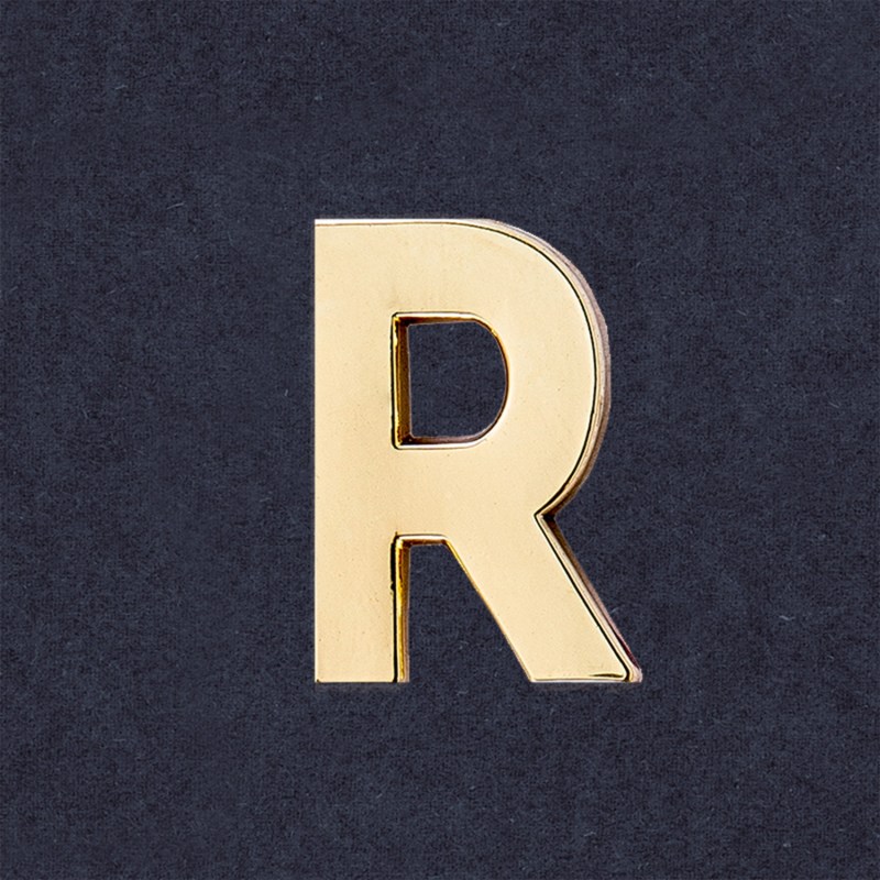 Thumbnail of Golden Letter R Pin image