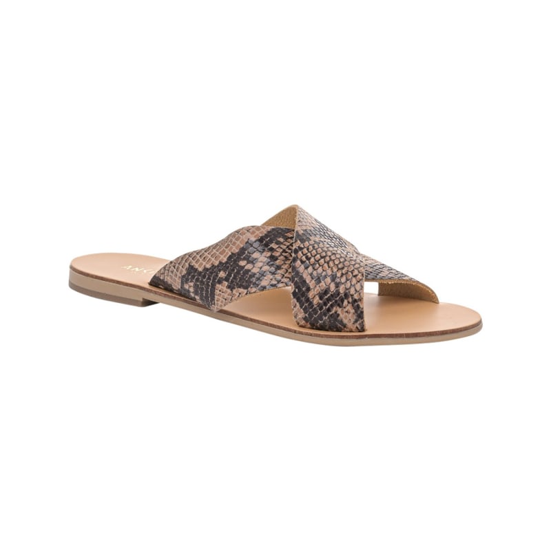 Thumbnail of Enyo Python Print Leather Slide Shoe image