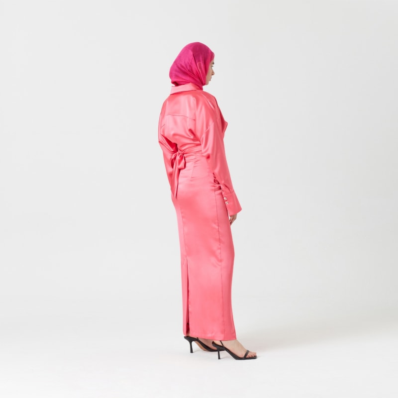 Thumbnail of Aries Pink Maxi Dress image