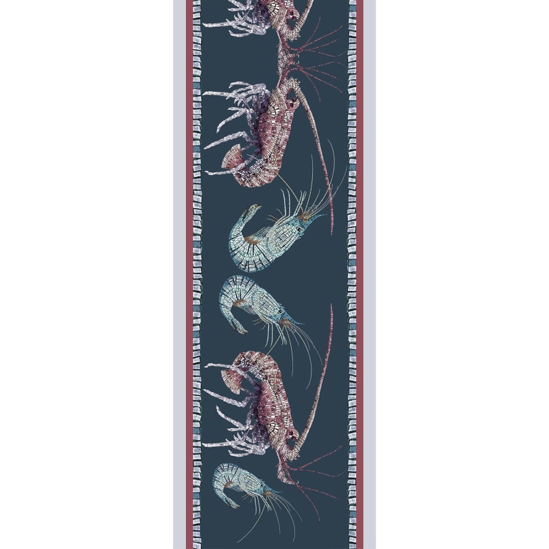 Thumbnail of Lobster & Prawn Mosaic Small Silk Scarf image