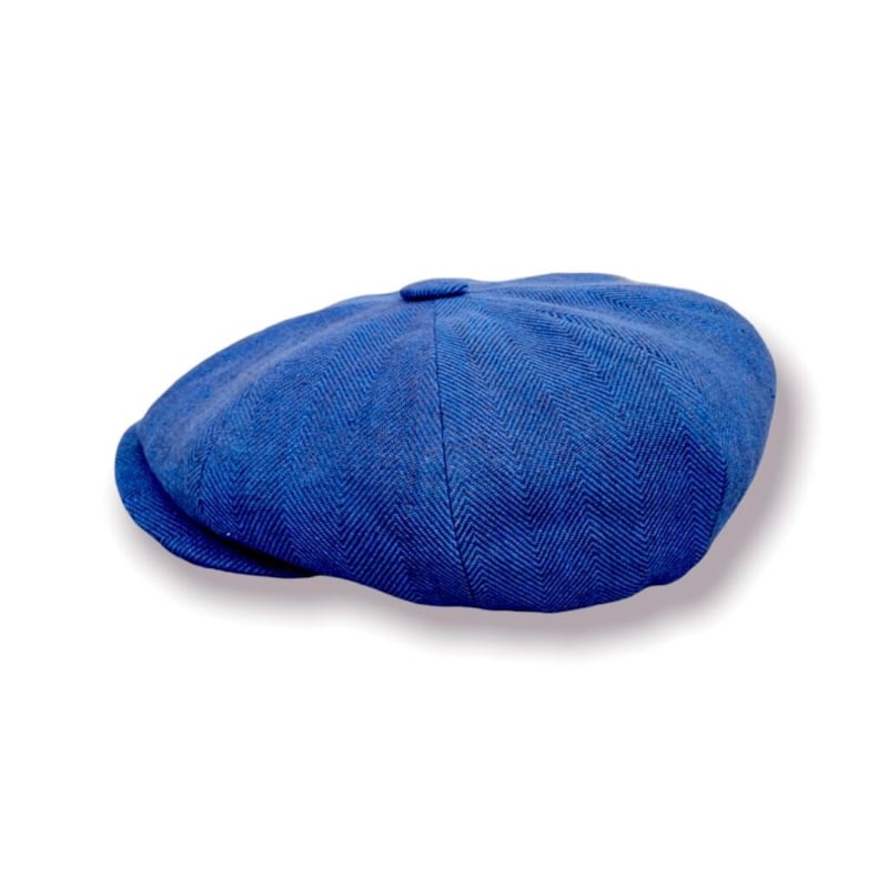 Thumbnail of Rileys Twilight Bakerboy Cap In Blue Linen image