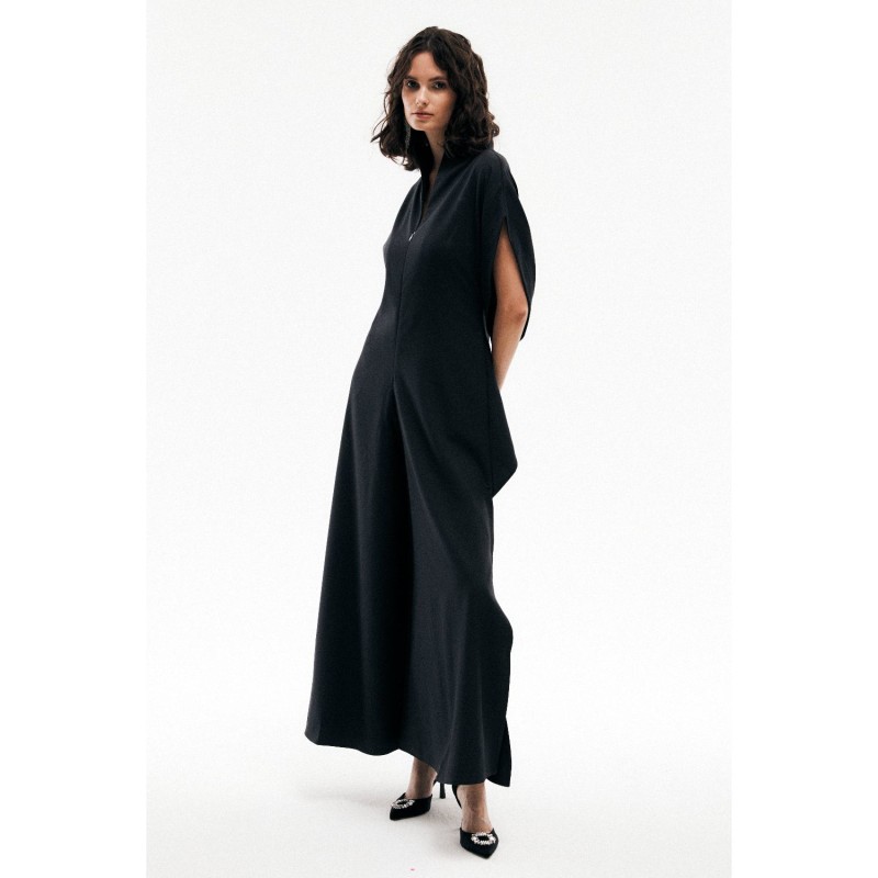 Thumbnail of Jumpsuit Viscose Lea With Pants- Skirt - Black image