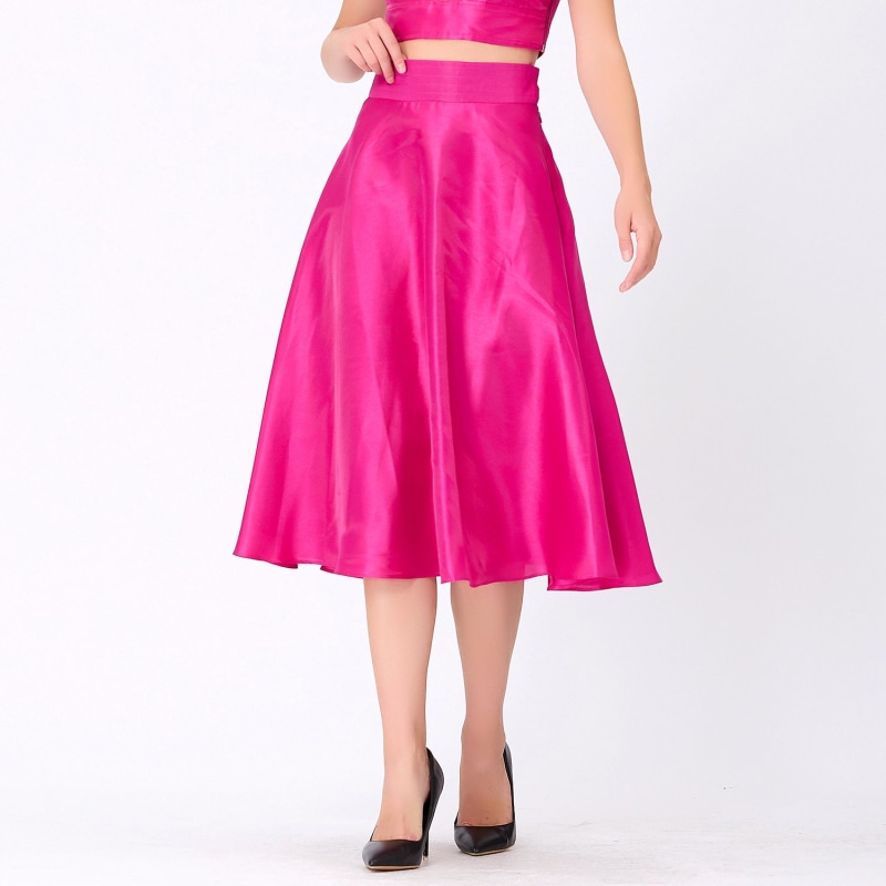 Taffeta Skirt Set in Jade