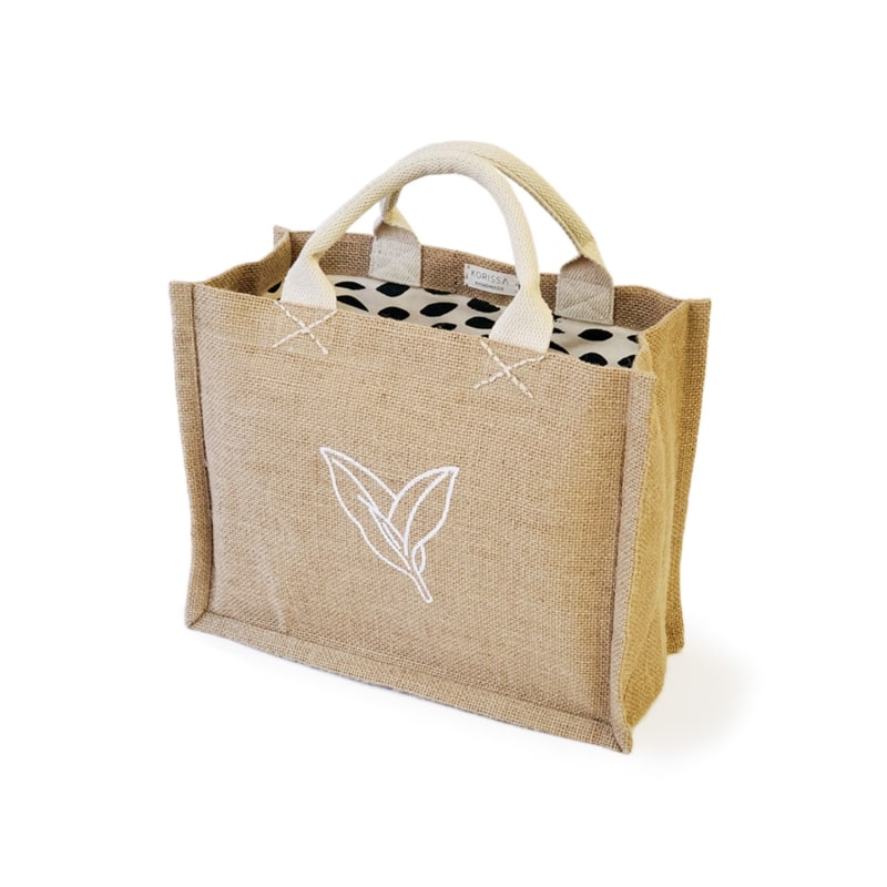 Thumbnail of Jute Canvas Gift Bag - Nature image