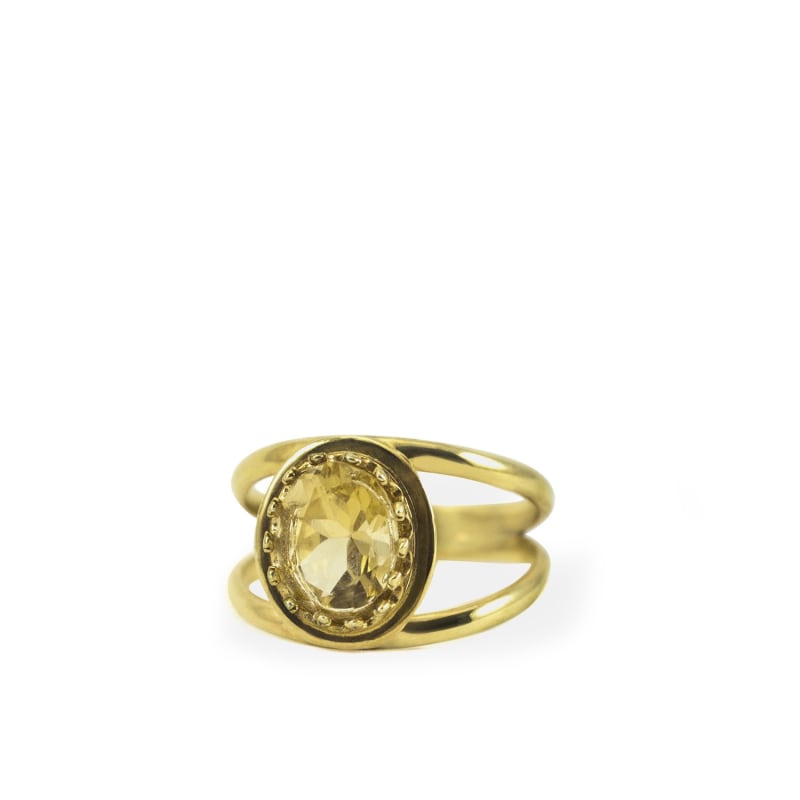 Thumbnail of Luccichio Gold Vermeil Citrine Ring image