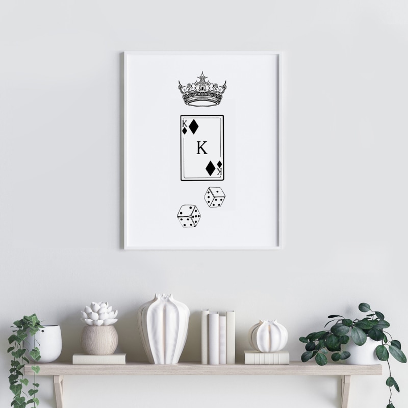 Thumbnail of 'King Of Diamonds' - Fine Art Print A5 image