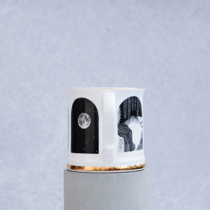 Thumbnail of Peeking Through Fine Bone China Tankard image