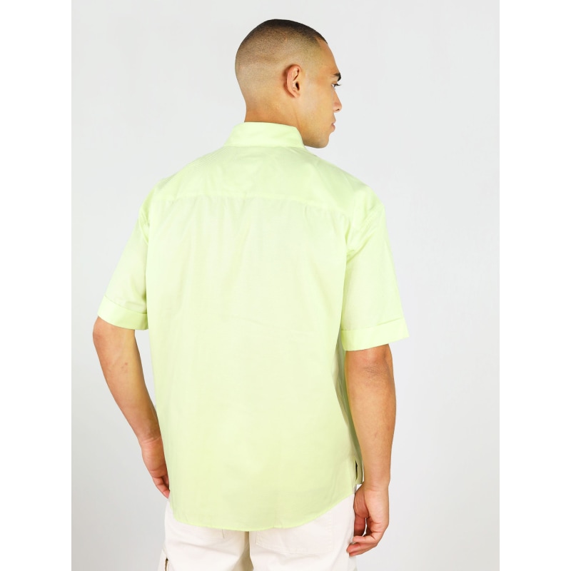 Thumbnail of Ocean Drive Mens Relaxed Shirt, Upcycled Cotton, In Light Green image