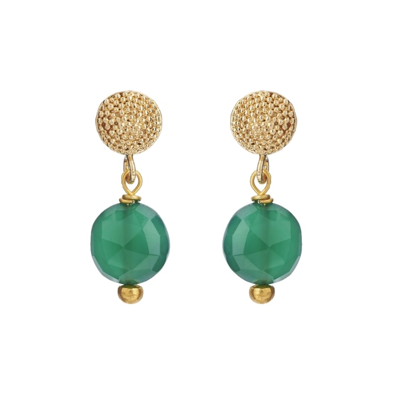 Thumbnail of Talia Studs Green Onyx image