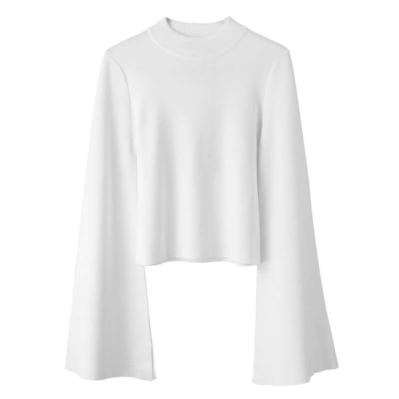 Thumbnail of Vega White Knit Top image