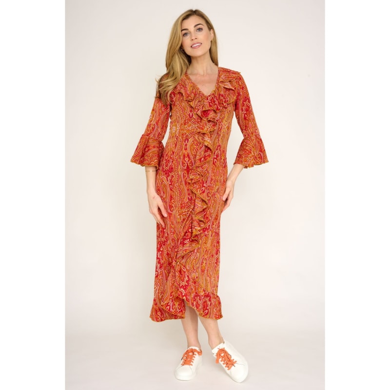 Thumbnail of Felicity Midi Dress Moroccan Ripple image