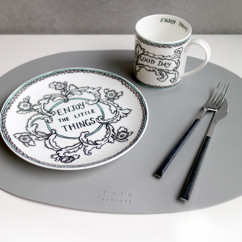 Thumbnail of Deco Placemats, Set Of Two - Grey image