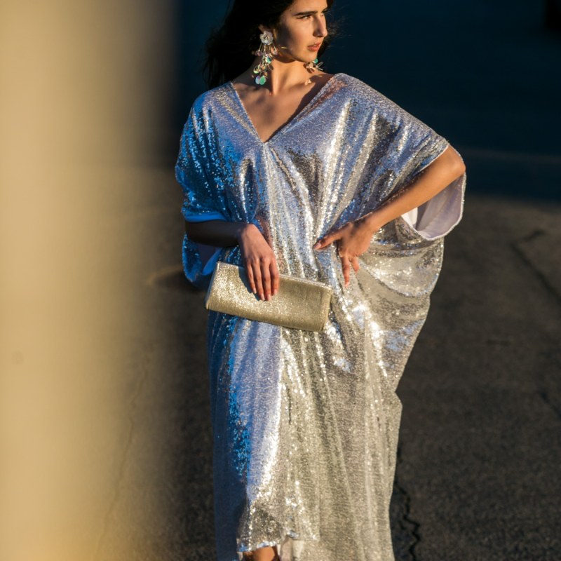 Thumbnail of Champagne Sequined Caftan image