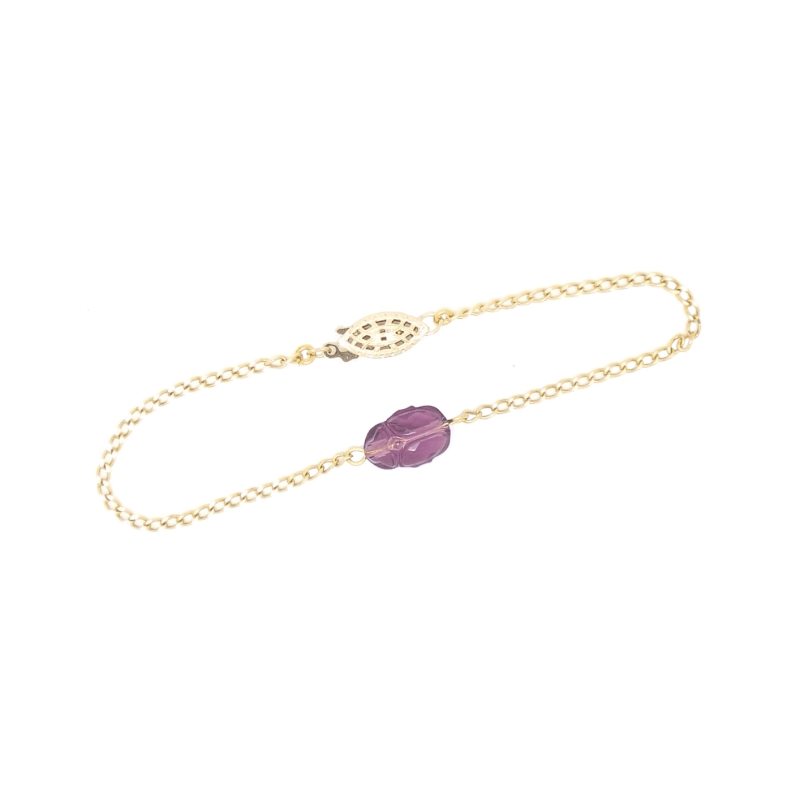 Thumbnail of Amethyst Scarab Bracelet image