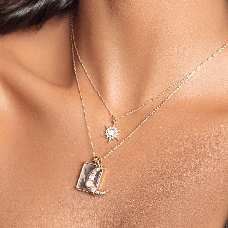 Opal starburst necklace discount