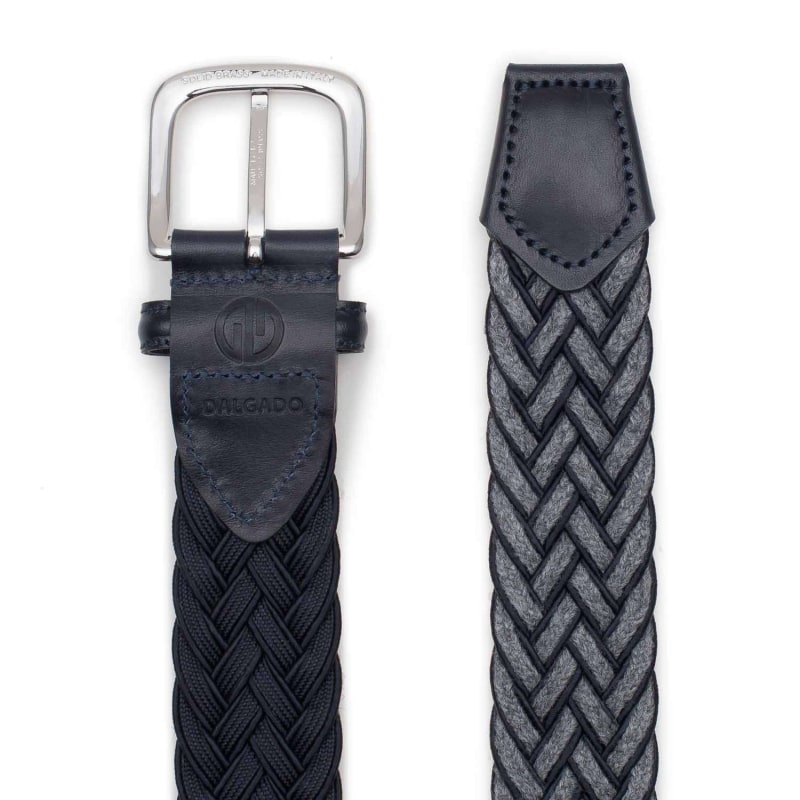 Thumbnail of Braided Wool Belt Grey/Blue Federico image