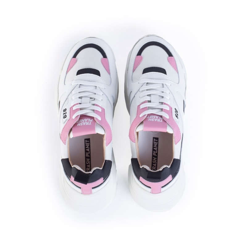 Billie 920 - Chunky Recycled Vegan Sneaker - Pink | Trash Planet | Wolf &  Badger