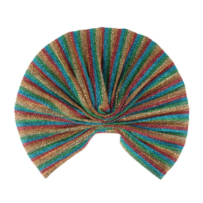 Thumbnail of Rainbow Shimmer Gold Turban image