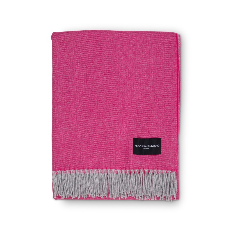 Thumbnail of Love Stories 100% Cashmere Blanket - Cerise image