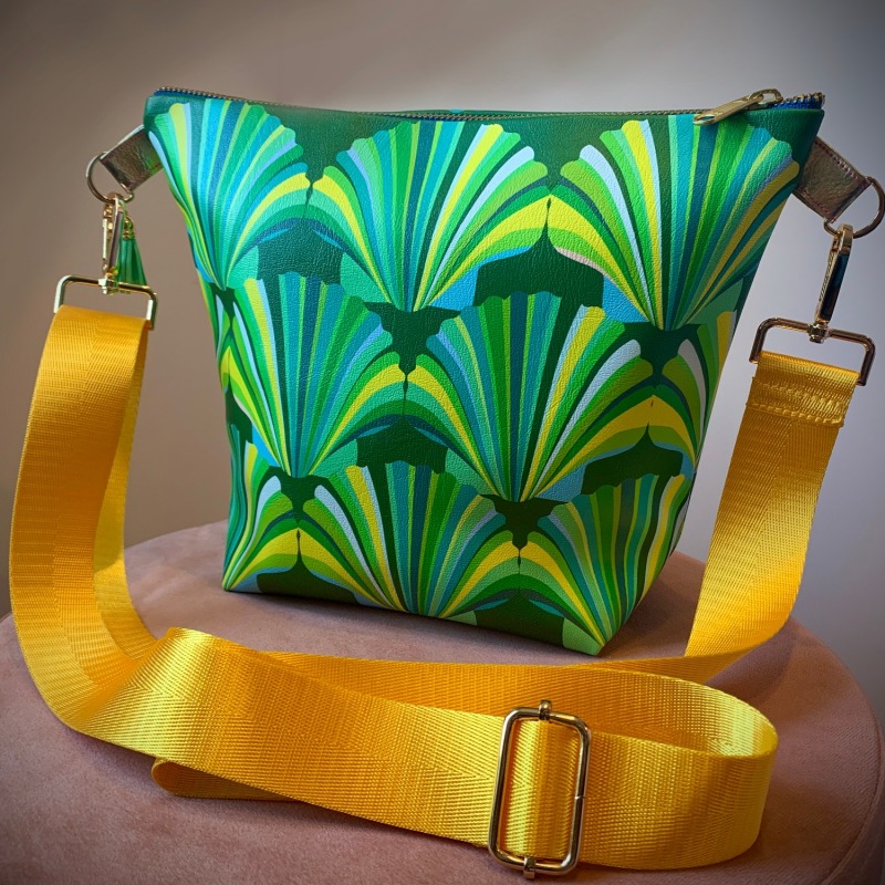 Thumbnail of Green Shell Vegan Leather Handbag image