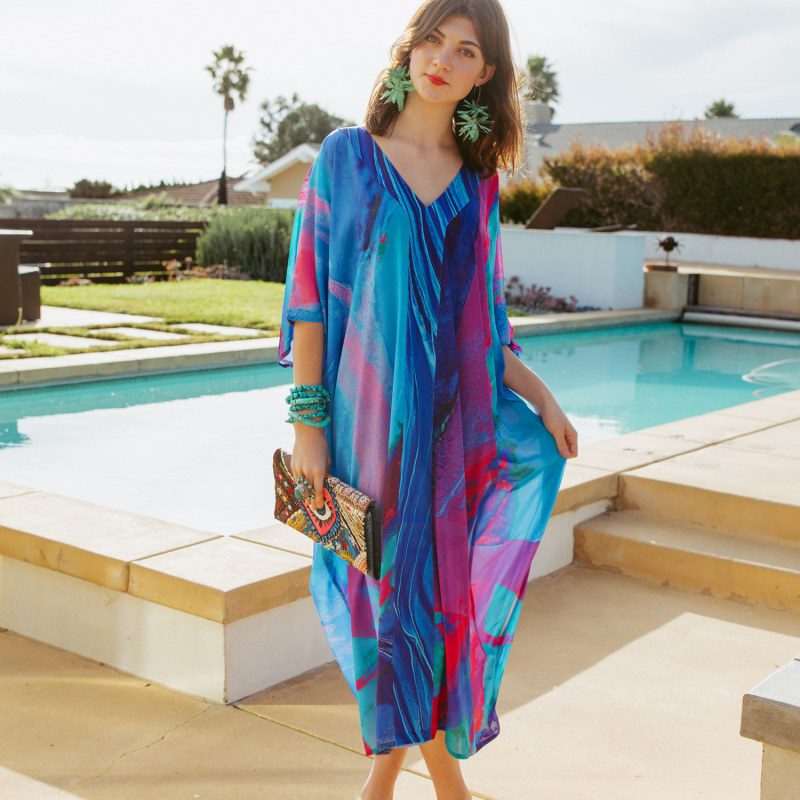 Thumbnail of Kaftan Dress - Blue image