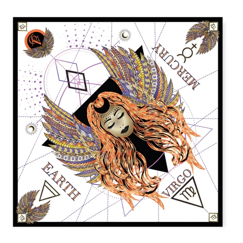 Thumbnail of Kalani Virgo Silk Satin Zodiac Scarf image