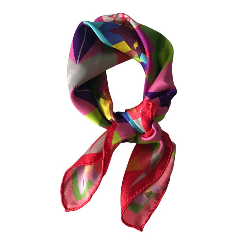 Thumbnail of Kaleidoscope Silk Satin Scarf image