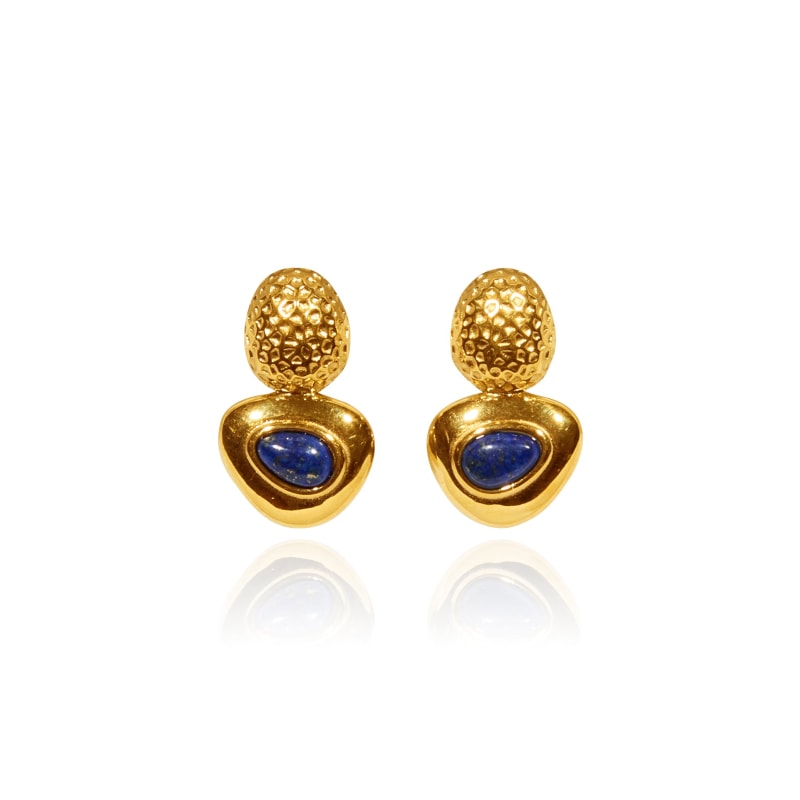Thumbnail of Kamel Gold Plated Statement Earrings image