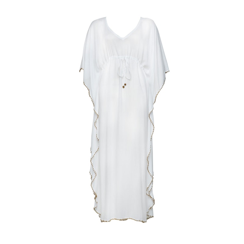 Thumbnail of The Athena Maxi Kaftan White image