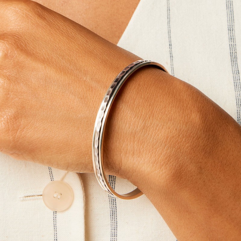 Thumbnail of Karma Abundance Silver Spinning Stacking Bangle image