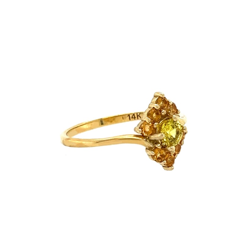 Thumbnail of Katniss Yellow Sapphire & Orange Topaz Ring image