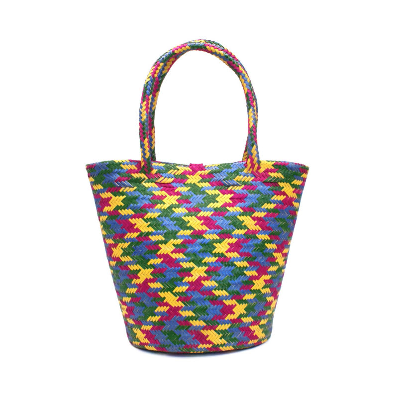 Thumbnail of Arcoiris Multicolor Mini Tote Straw Bag image