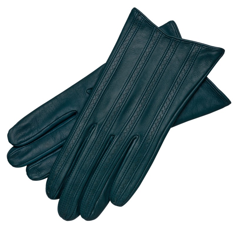 Thumbnail of Pavia - Zig Zag Pattern Women's Leather Gloves image