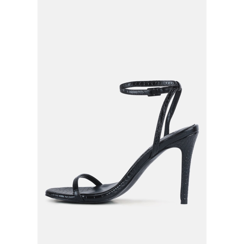 Thumbnail of Blondes Black Croc High Heeled Sandal image