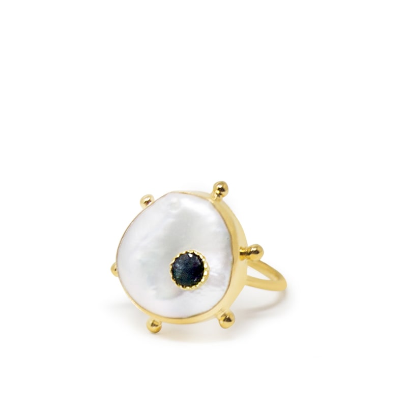 Thumbnail of Rebel Rebel Blue Sapphire Stacking Ring image