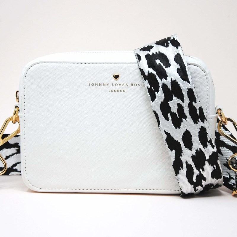 Women's Luxe Tan Leopard Print Bag Strap | Johnny Loves Rosie