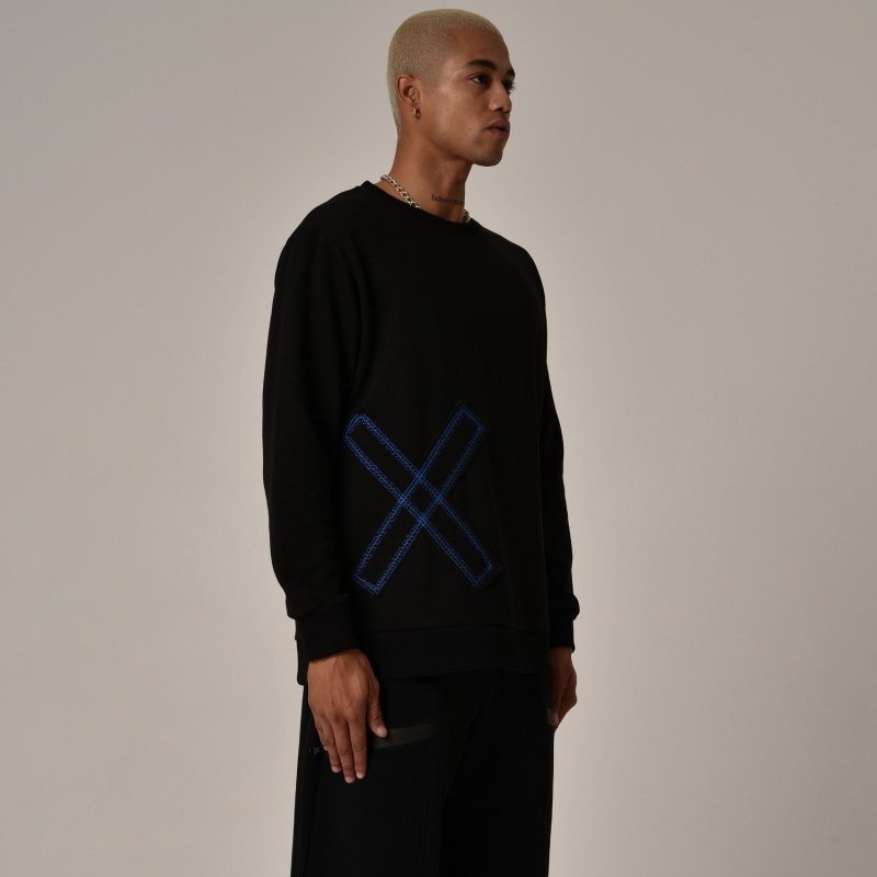 Thumbnail of Keep Out Oversize Sweatshirt Black image