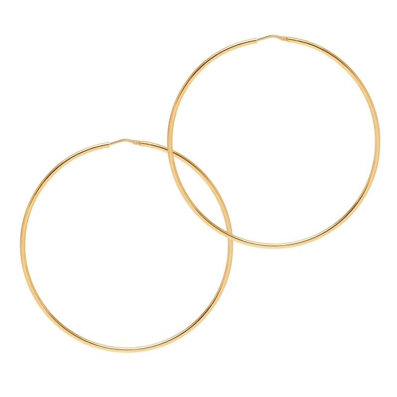 Thumbnail of Skinny Thin Hoops Extra Large Gold image