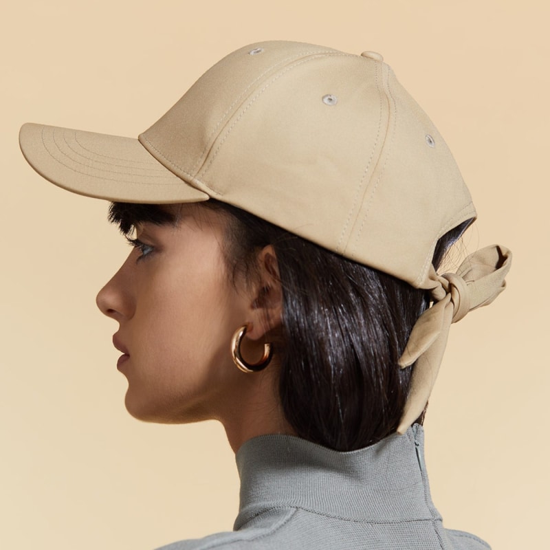 Thumbnail of Khaki Stylish Cap With Backward Tying image