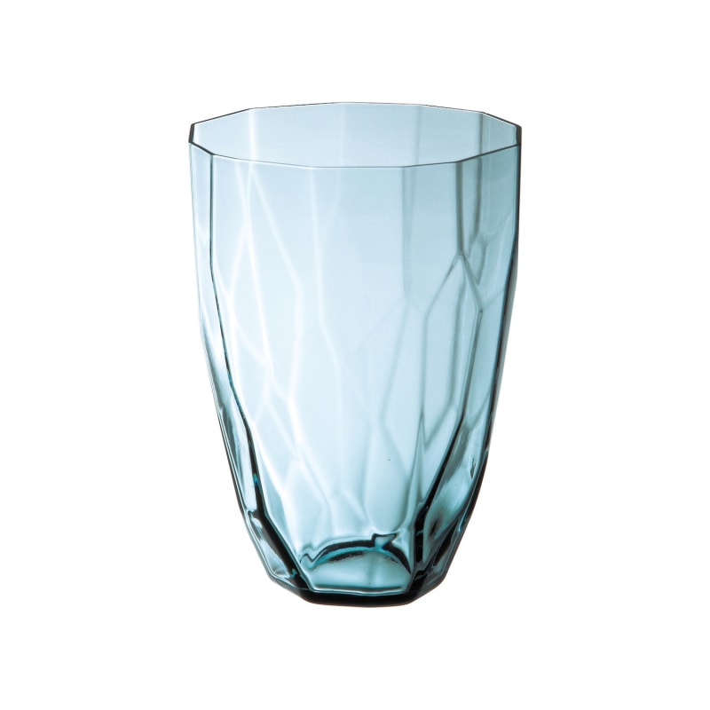 Thumbnail of Ginette Faceted Glass Tumbler - Blue image