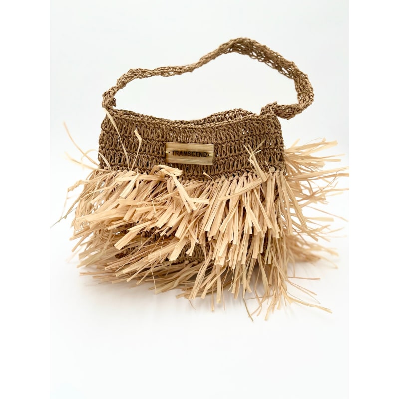 Raffia fringe bag clearance