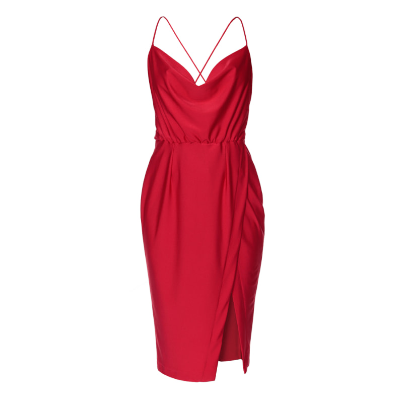 Thumbnail of Kim Red Midi Dress image