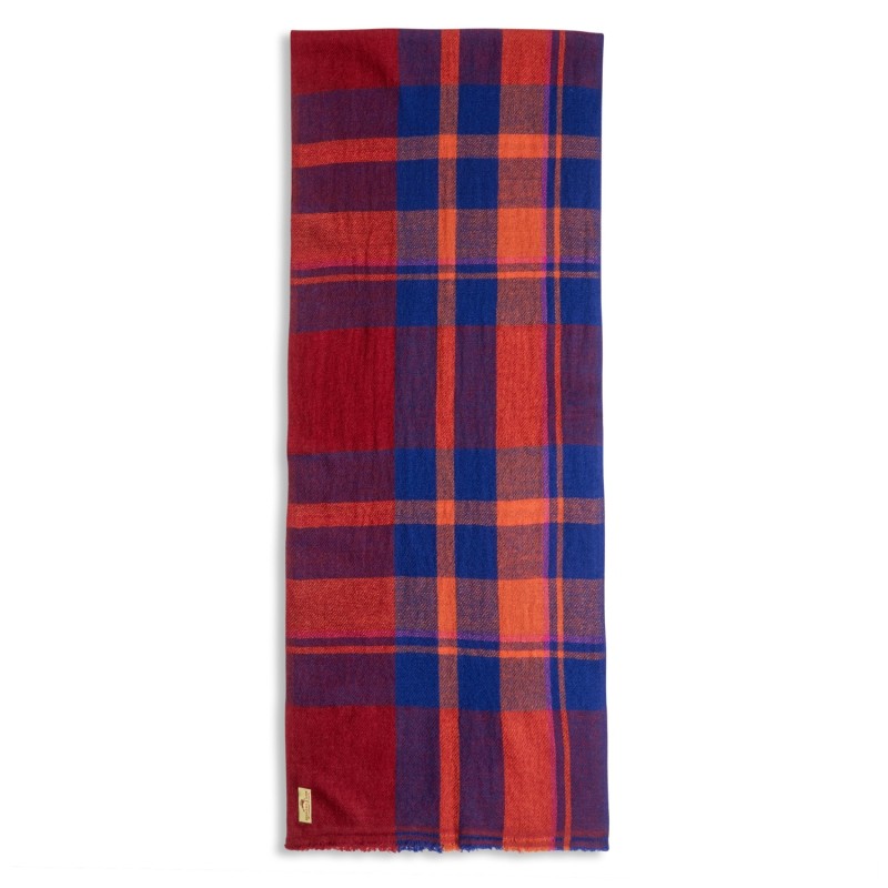 Thumbnail of Cashmere & Merino Wool Scarf - Tartan Red image